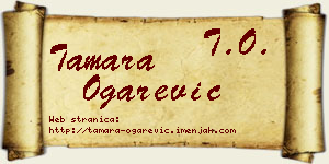 Tamara Ogarević vizit kartica
